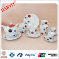 Elegant Ceramic Porcelain Breakfast Sets / Breakfast Table Set / High Tea Dishes Coffee Cups Saucers Trays Sets